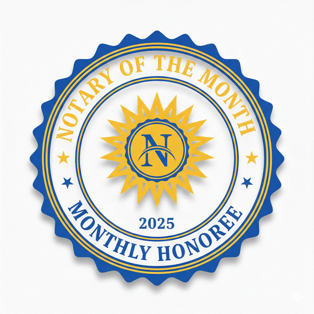notary of the month honoree